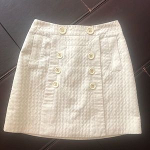 BCBG MaxAzria cream mini skirt